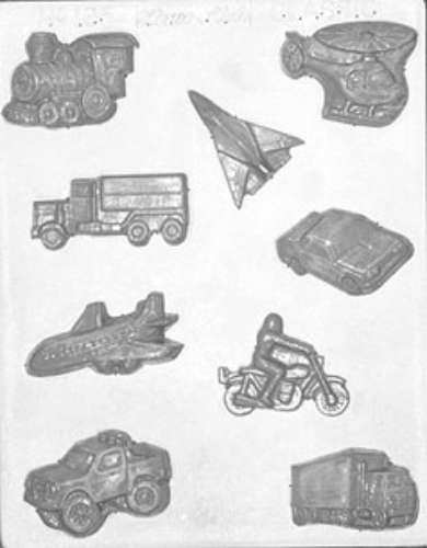 Cars, Trucks, Planes Chocolate Mould - Click Image to Close
